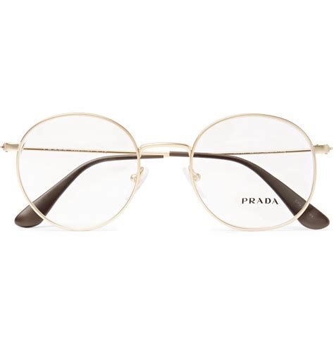 prada round frame glasses|prada round glasses frames.